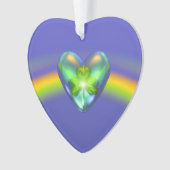 St. Patricks Day Shamrock Heart Ornament (voorkant)