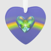 St. Patricks Day Shamrock Heart Ornament (voorkant)