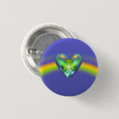 St. Patricks Day Shamrock Heart Ronde Button 3,2 Cm (Voorkant /achterkant)
