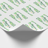St. Patrick's Day,Shamrock,Iers Cadeaupapier (Hoek)