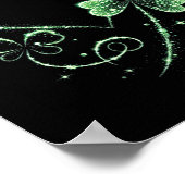 St. Patrick's Day Shamrock Iers Hart St. Paddys Vo Poster (Hoek)