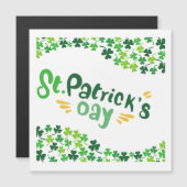 St. Patrick's Day,Shamrock,Iers Magnetische Uitnodiging (Voorkant / Achterkant)
