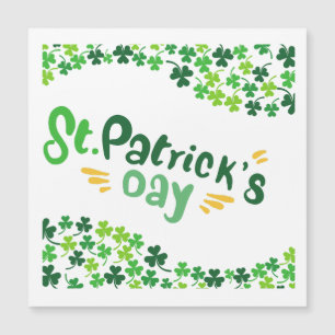 St. Patrick's Day,Shamrock,Iers  Magnetische Uitnodiging