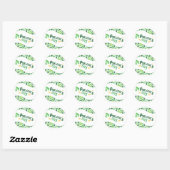 St. Patrick's Day,Shamrock,Iers Ronde Sticker (Vel)