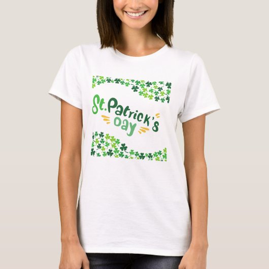 St. Patrick's Day,Shamrock,Iers T-shirt (Voorkant)