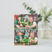 St Patrick's Day Shamrock Irish Celtic 2-foto's Briefkaart (Staand voorkant)