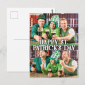 St Patrick's Day Shamrock Irish Celtic 2-foto's Briefkaart (Voorkant / Achterkant)