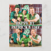 St Patrick's Day Shamrock Irish Celtic 2-foto's Briefkaart (Voorkant)