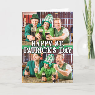 St Patrick's Day Shamrock Irish Celtic 2-foto's Feestdagen Kaart