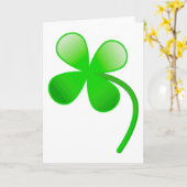 St. Patrick's Day Shamrock Kaart (Gele Bloem)