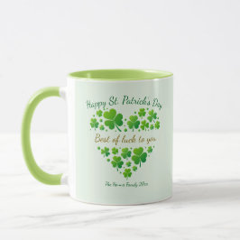 St. Patrick's Day Shamrock Keepsake I Best of Luck Mok