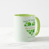 St. Patrick's Day Shamrock Keepsake I Best of Luck Mok (Voorkant rechts)