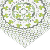 St. Patrick's Day Shamrock Keltisch geïnspireerd p Korte Tafelloper (Hoek)