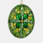 St Patricks Day Shamrock Keramisch Ornament (Rechts)