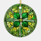 St Patricks Day Shamrock Keramisch Ornament (Voorkant)