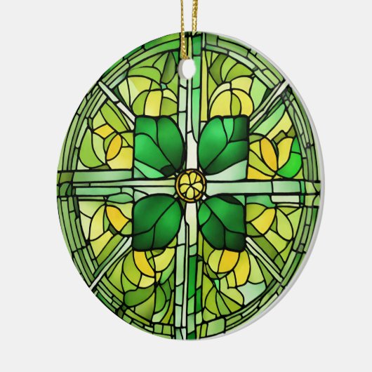St Patricks Day Shamrock Keramisch Ornament (Links)