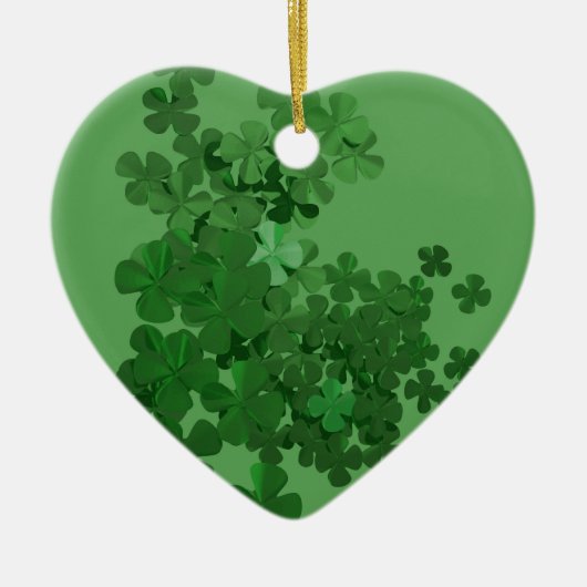 St. Patrick's Day Shamrock Keramisch Ornament (Voorkant)
