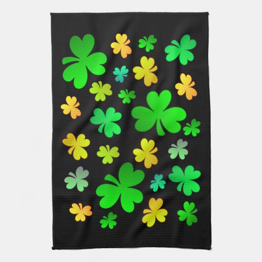 St. Patrick's Day Shamrock Kitchen Towel Theedoek (Verticaal)