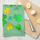 St. Patrick's Day Shamrock Kitchen Towel Theedoek (Quarter Fold)
