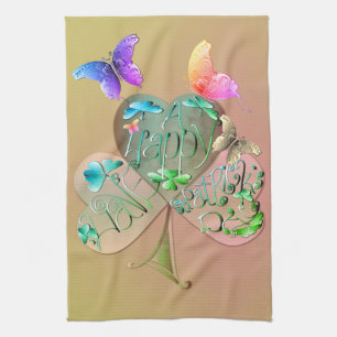 St. Patrick's Day Shamrock Kitchen Towels Theedoek