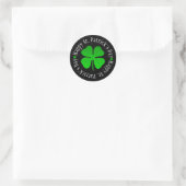 St. Patrick's Day Shamrock Klassieke Ronde Sticker (Tas)