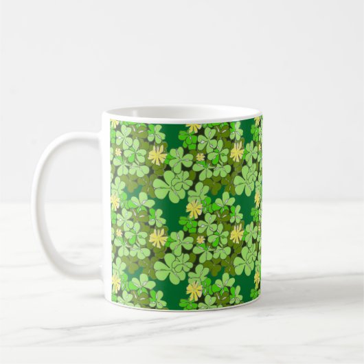 St Patricks Day Shamrock Koffiemok (Links)