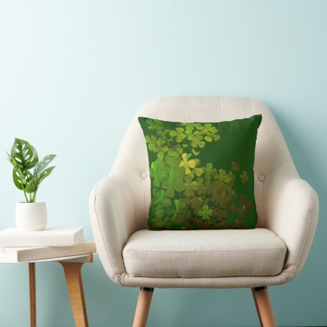 St. Patrick's Day Shamrock Kussen (Stoel)