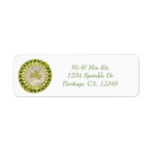 St. Patrick's Day Shamrock Leaf Address Label (Voorkant)