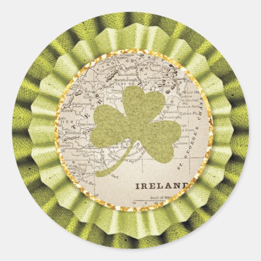St. Patrick's Day Shamrock Leaf Sticker (Voorkant)