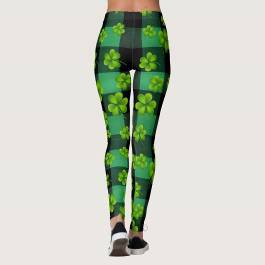 St. Patrick's Day Shamrock Leggings (Achterkant)