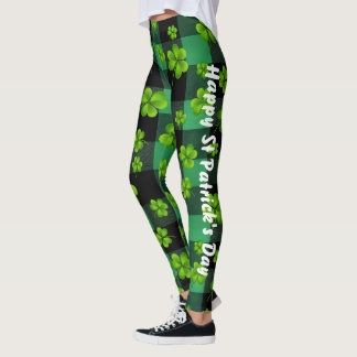  St. Patrick's Day Shamrock Leggings