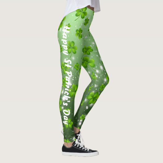 St. Patrick's Day Shamrock Leggings (Rechts)