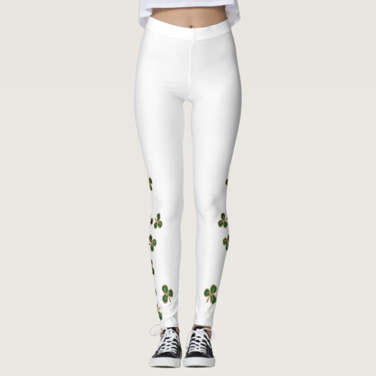 St. Patrick's Day Shamrock Leggings (Voorkant)