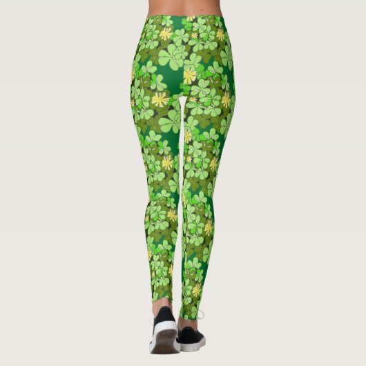 St Patricks Day Shamrock Leggings (Achterkant)