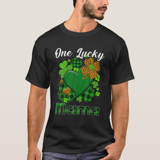 St Patricks Day Shamrock Leopard Buffalo Play T-shirt (Voorkant)