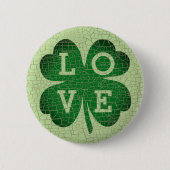 St Patrick's Day Shamrock Love Ronde Button 5,7 Cm (Voorkant)