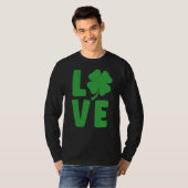 St Patricks Day Shamrock Love T-shirt (Voorkant volledig)