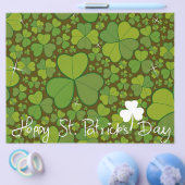 St. Patrick's Day Shamrock Lucky Klavers Bladeren Flyer (Enkel)