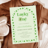 St. Patrick's Day Shamrock Lucky One 1e verjaardag Kaart