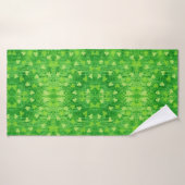 St Patrick's Day Shamrock Lucky Pattern Bath Towel Badhanddoek (Badhanddoek)