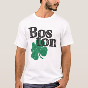 St Patricks Day Shamrock Massachusetts Boston T-shirt