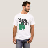 St Patricks Day Shamrock Massachusetts Boston T-shirt (Voorkant volledig)