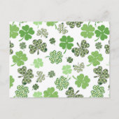 St. Patrick's Day Shamrock Minimalistisch Eenvoudi Briefkaart (Voorkant)