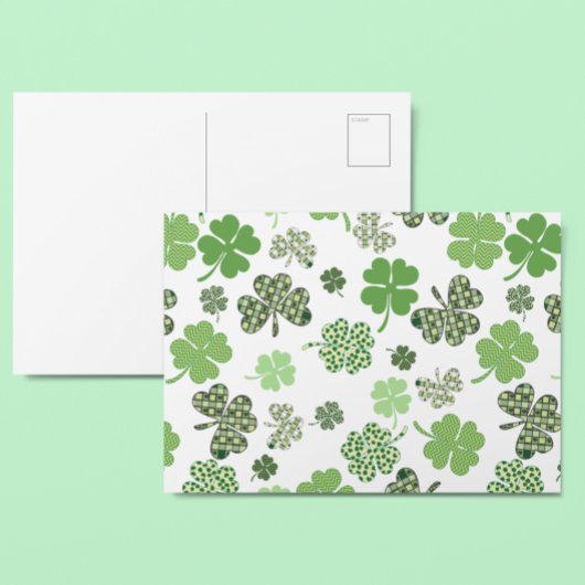 St. Patrick's Day Shamrock Minimalistisch Simple Briefkaart