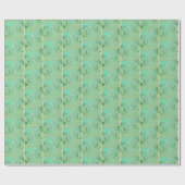St. Patrick's Day Shamrock Misty Green Cadeaupapier (Vlak)