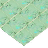 St. Patrick's Day Shamrock Misty Green Korte Tafelloper (Hoek)