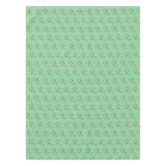 St. Patrick's Day Shamrock Misty Green Tafelkleed (Voorkant)