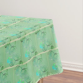 St. Patrick's Day Shamrock Misty Green Tafelkleed
