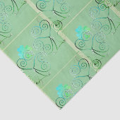 St. Patrick's Day Shamrock Misty Groen Tissuepapier (Detail)