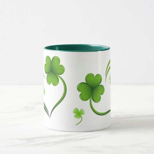 St. Patrick's Day Shamrock Mok (Midden)